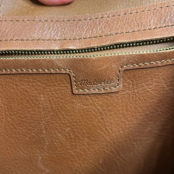 Madewell Tan Leather Tote Bag - Picture 8 of 9